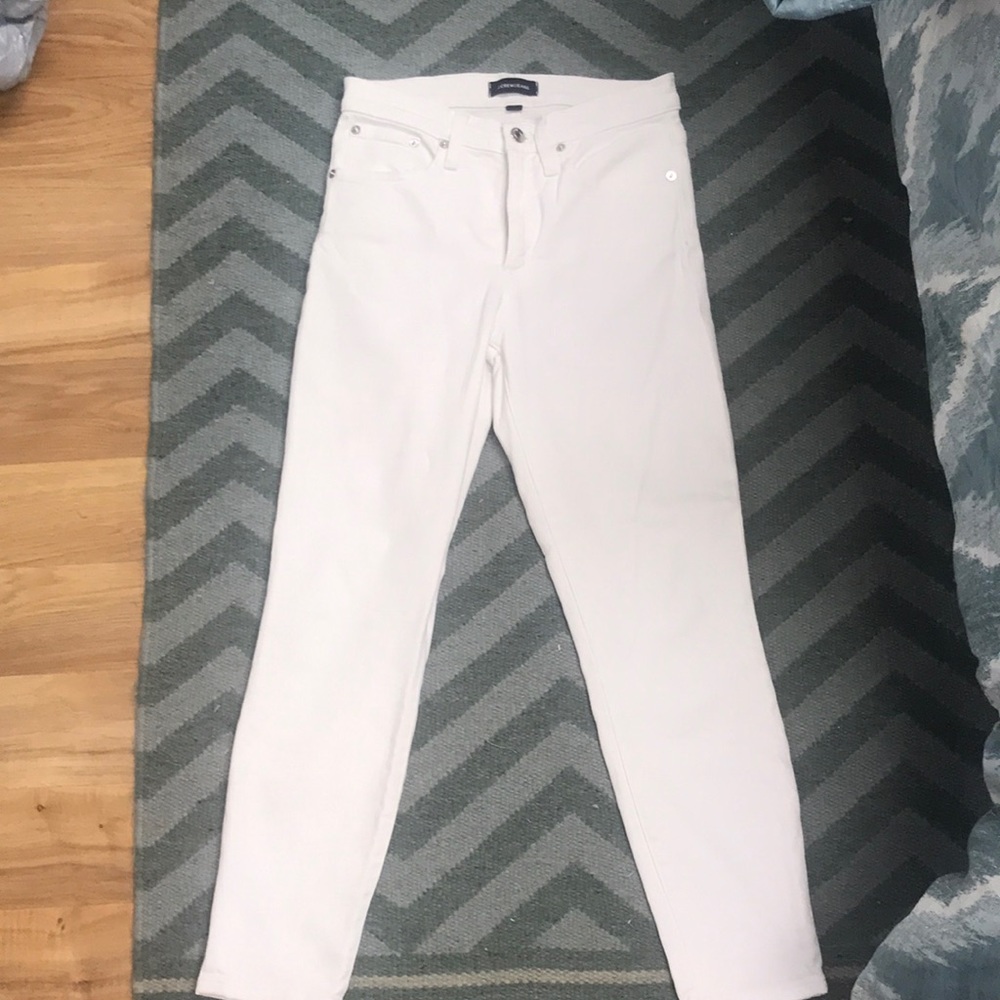 J. Crew white skinny jeans